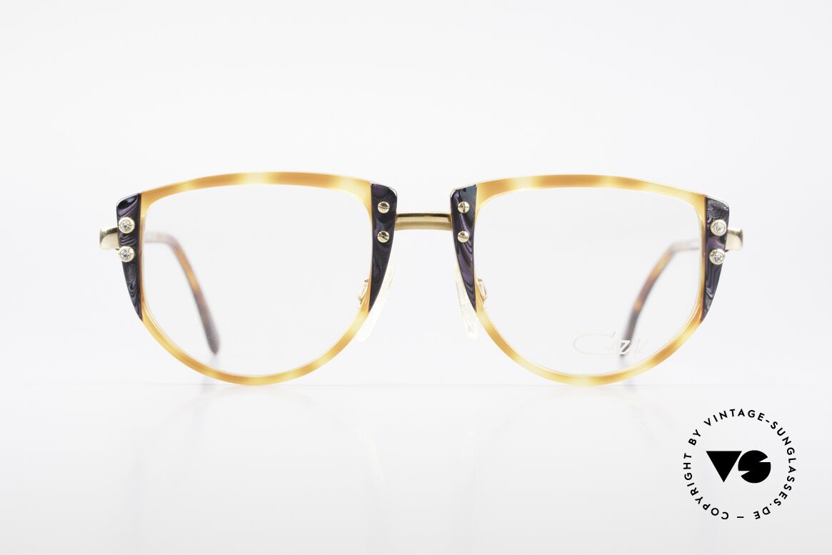 Cazal 332 90er Vintage Brille Original, großartige Kombination von Farben & Materialien, Passend für Damen