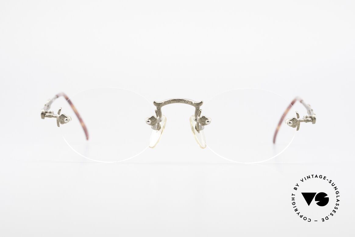 Jean Paul Gaultier 55-4172 Randlose Designerbrille JPG, 90er vintage Designer-Fassung von Jean Paul Gaultier, Passend für Herren und Damen