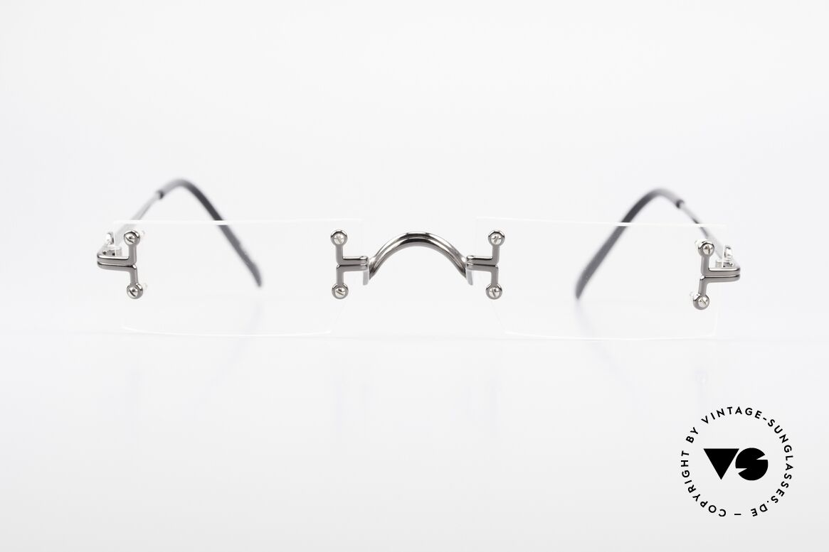 Jean Paul Gaultier 55-9172 Randlose JPG Designerbrille, 90er vintage Designer-Fassung von Jean Paul Gaultier, Passend für Herren und Damen