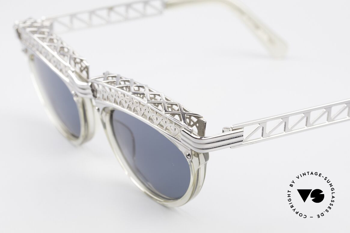 Jean Paul Gaultier 56-0271 Eifelturm Rihanna Sonnenbrille, heute auch als 'Steampunk-Brille' bezeichnet, Passend für Damen