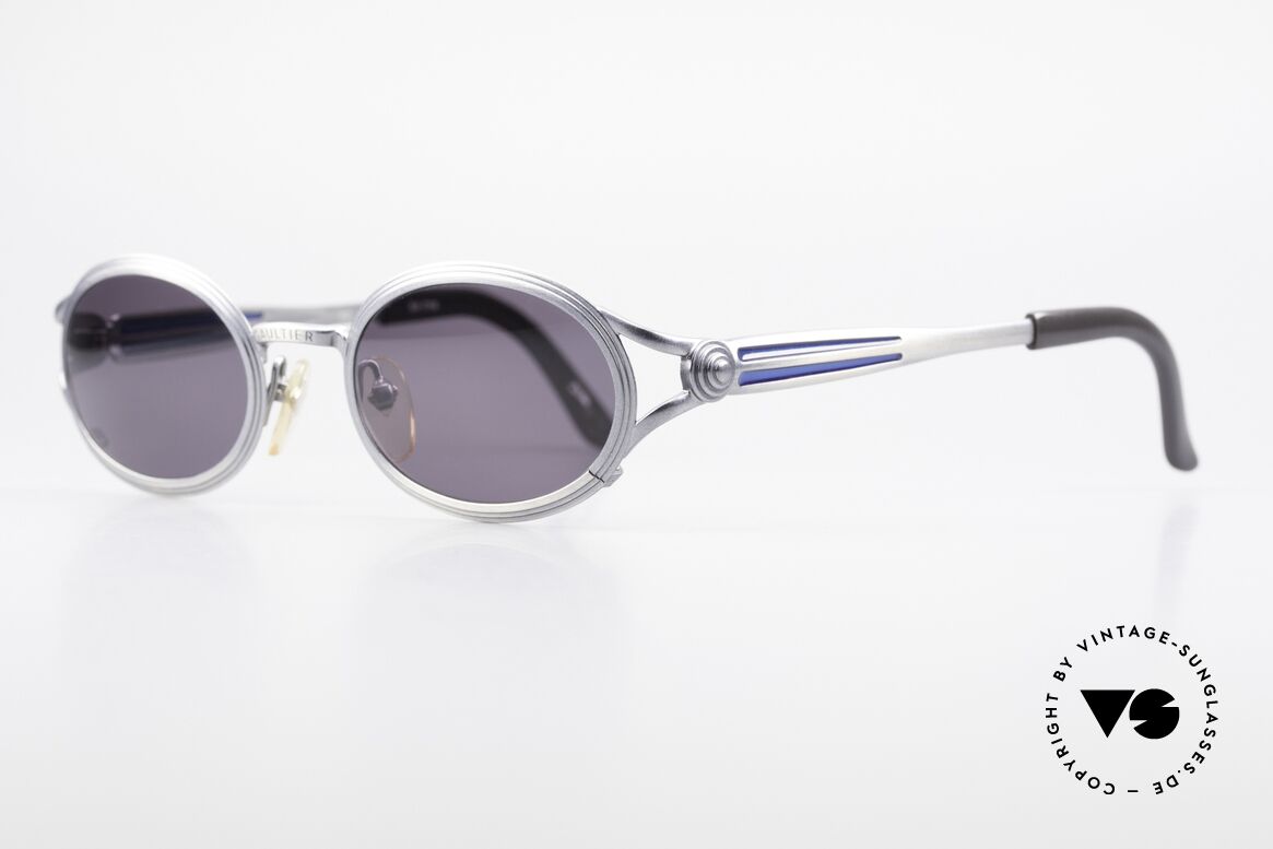Jean Paul Gaultier 56-7114 Ovale JPG Steampunk Brille, ungetragene Rarität für Kunst- und Mode-Liebhaber, Passend für Herren und Damen