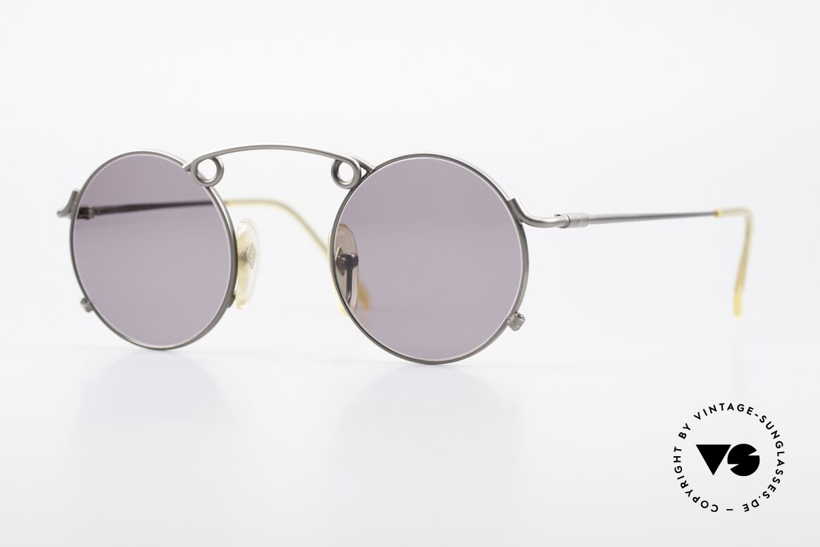 Jean Paul Gaultier 56-1178 Kunstvolle Panto Sonnenbrille, kunstvolle 'Panto-Stil' Brille von Jean Paul Gaultier, Passend für Herren und Damen
