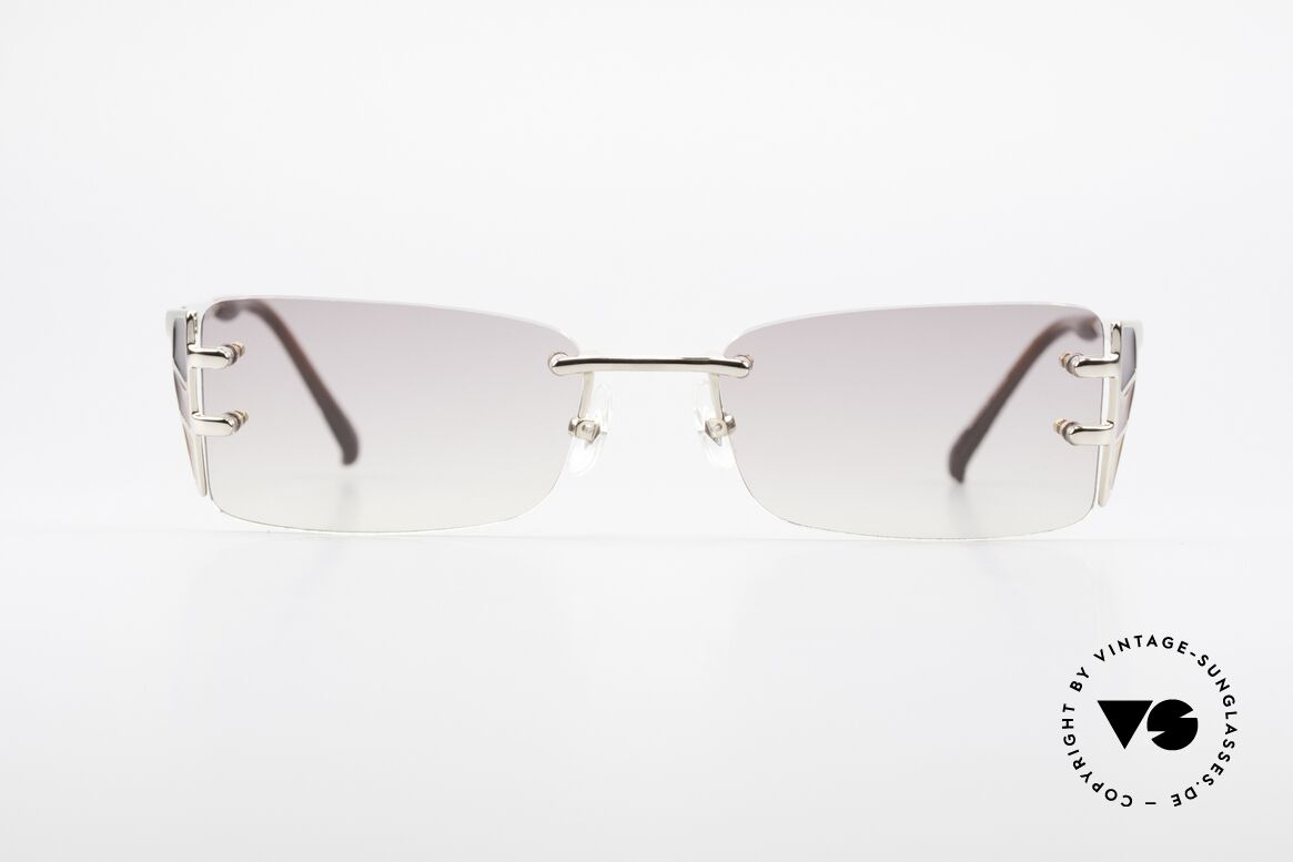 Jean Paul Gaultier 56-0041 Randlose JPG Sonnenbrille, 90er  Jean Paul Gaultier vintage Designer-Sonnenbrille, Passend für Herren und Damen