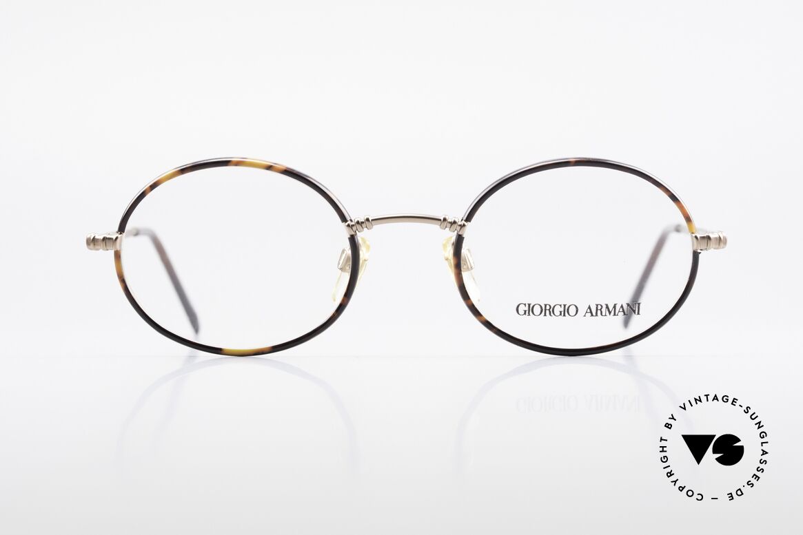 Giorgio Armani 223 Ovale Vintage Brille 90er, vintage Giorgio Armani DesignerFassung der 90er Jahre, Passend für Herren und Damen