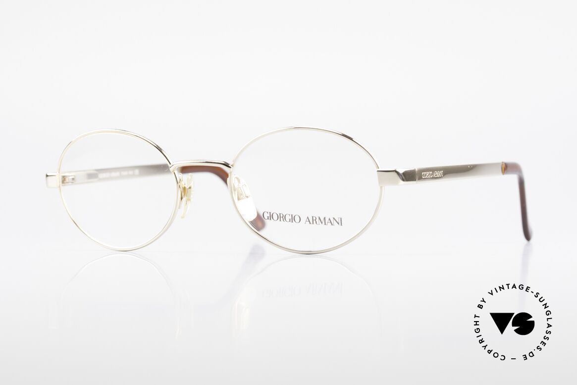 Giorgio Armani 257 Designerbrille Oval Vintage, ovale vintage Brillenfassung vom GIORGIO ARMANI, Passend für Herren und Damen