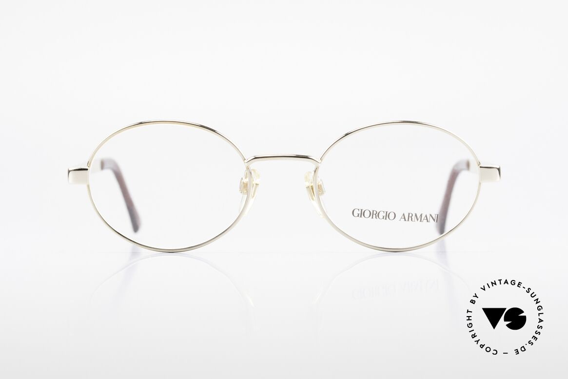 Giorgio Armani 257 Designerbrille Oval Vintage, dezenter, zeitloser Stil; passt gut zu fast jedem Look, Passend für Herren und Damen