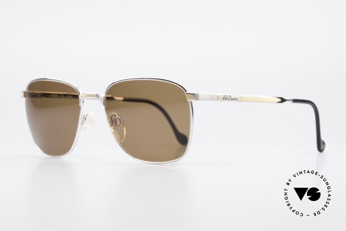S.T. Dupont D048 90er Luxus Sonnenbrille 23kt, äußerst edel (S.T. Dupont Modelle sind 23kt vergoldet), Passend für Herren