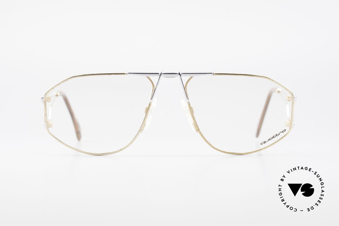 Quattro 0421 Außergewöhnliche 80er Brille, Quattro vintage Brille aus den guten alten Zeiten, Passend für Herren
