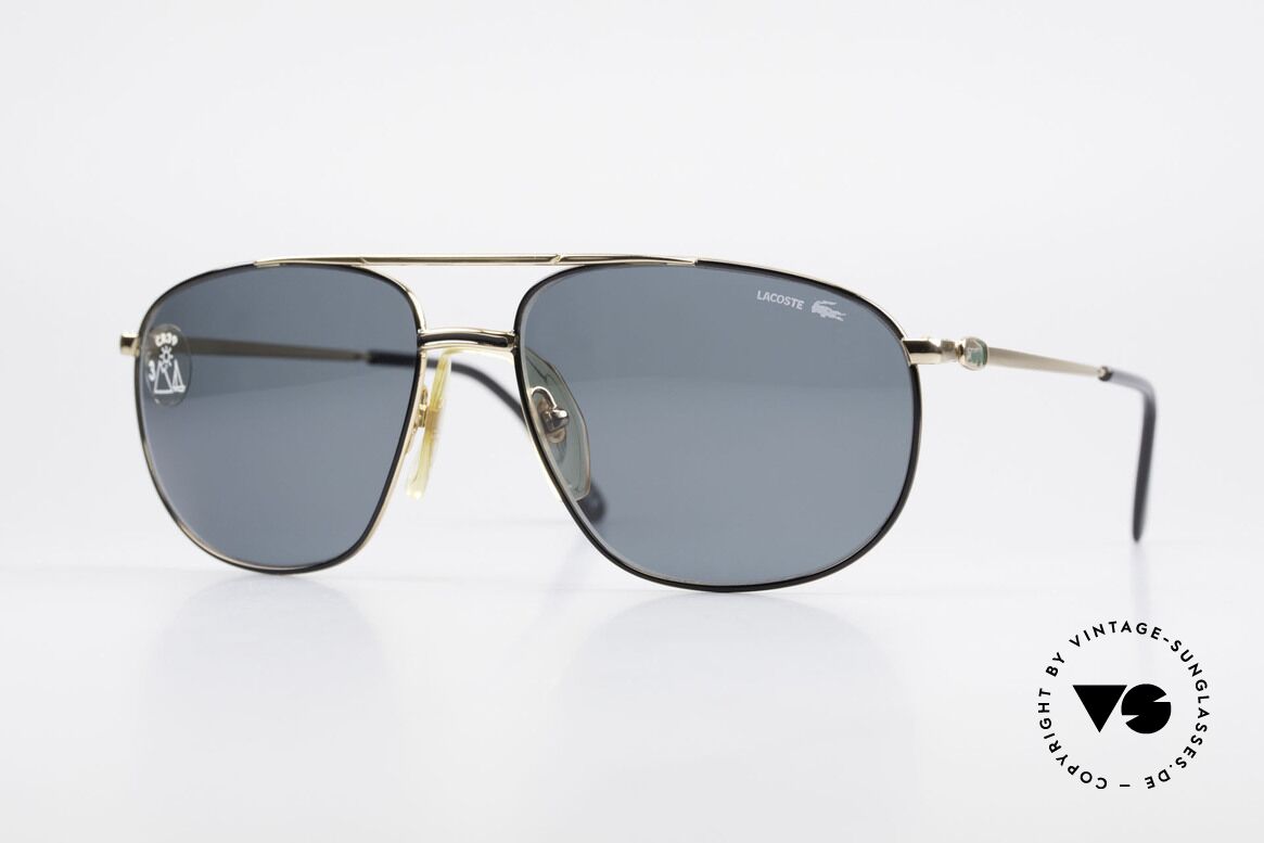 Lacoste 121 XL Sport Sonnenbrille Herren, hochwertige Lacoste XL vintage Sonnenbrille, Passend für Herren