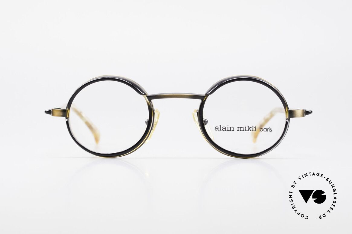 Alain Mikli 2150 / 38025 Runde Vintage Designer Brille, entzückende vintage Alain MIKLI Designer-Fassung, Passend für Herren und Damen