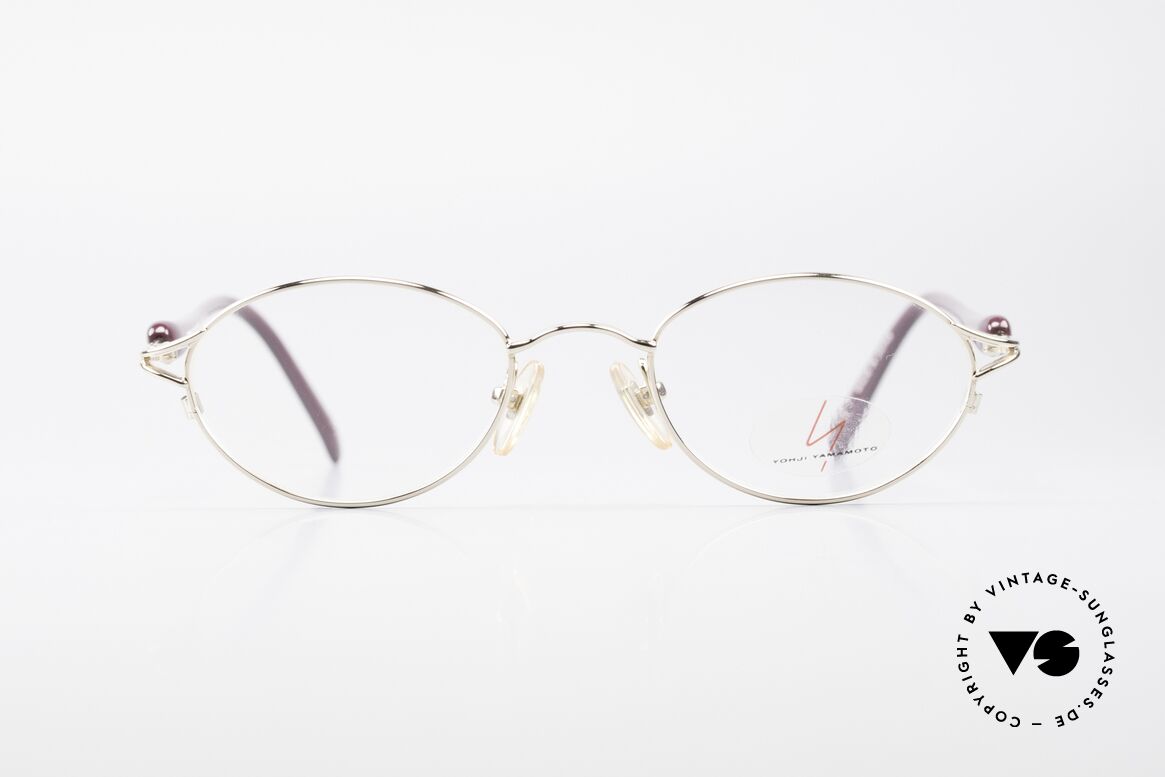 Yohji Yamamoto 51-7210 90er No Retro Clip-On Brille, Größe: small, Passend für Herren und Damen