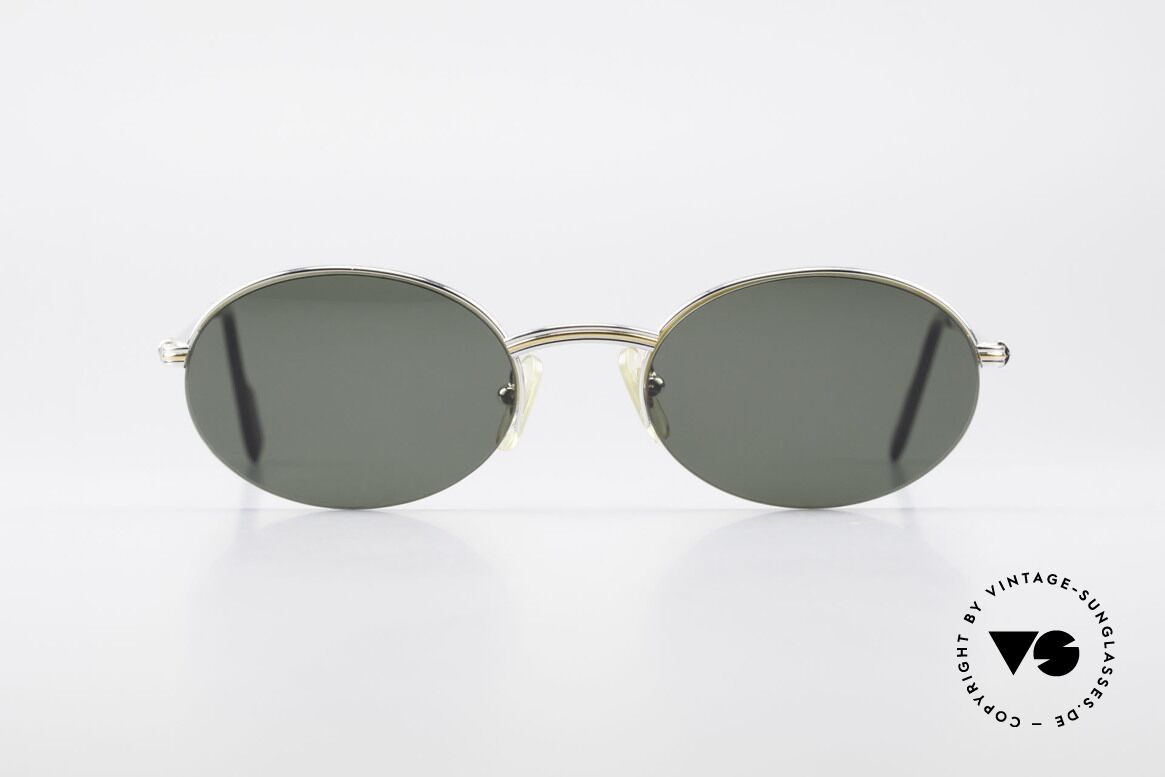 Cartier Manhattan Ovale Luxus Platin Brille, ovale CARTIER Sonnenbrille in Größe 51/20, 135, Passend für Herren und Damen