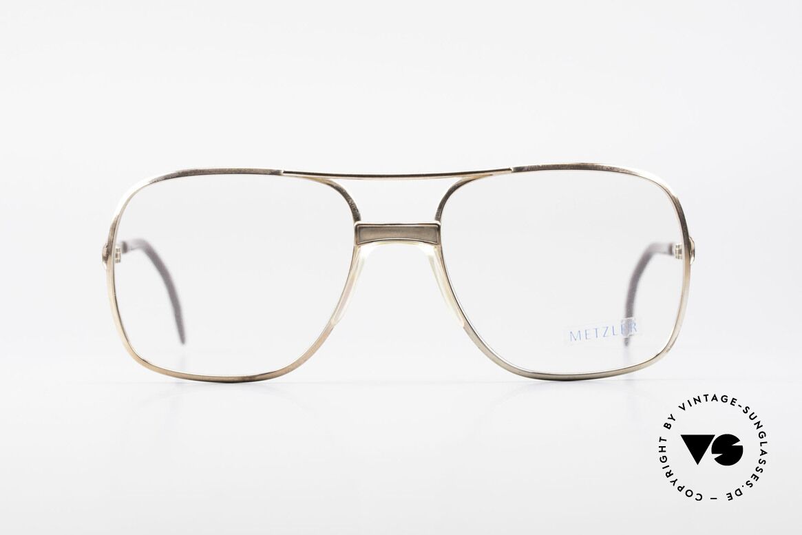 Metzler 0772 Helmut Kohl Vintage Brille, original METZLER Brillenfassung aus den 1980ern, Passend für Herren
