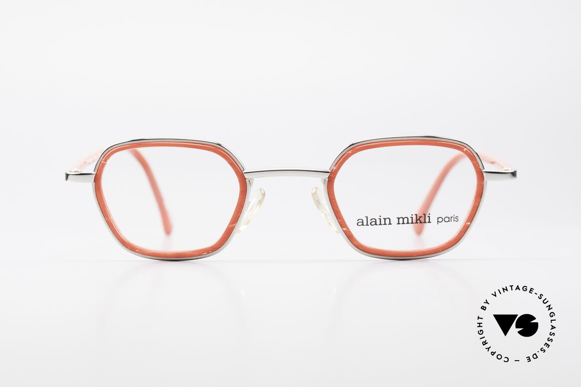 Alain Mikli 1642 / 1006 Vintage Brille In Mikli Rot, grandiose 1990er ALAIN Mikli Designer-Fassung, Passend für Damen