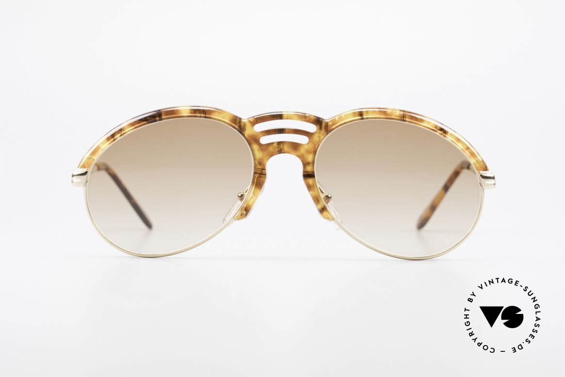 Bugatti 15287 Bernstein Optik Sonnenbrille, typische Bugatti Herrenform (leichte Tropfenform), Passend für Herren