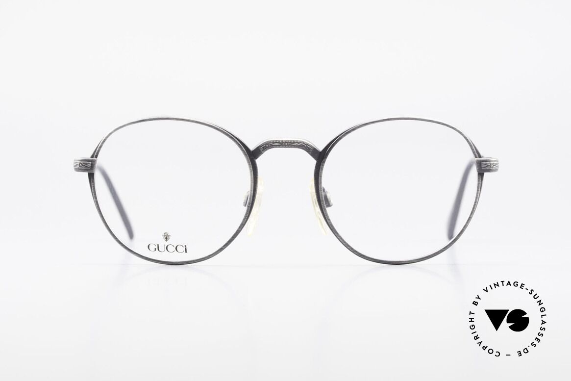 Gucci 1226 Klassische 80er Panto Brille, klassische VINTAGE Designer-Brille von GUCCI, Passend für Herren und Damen