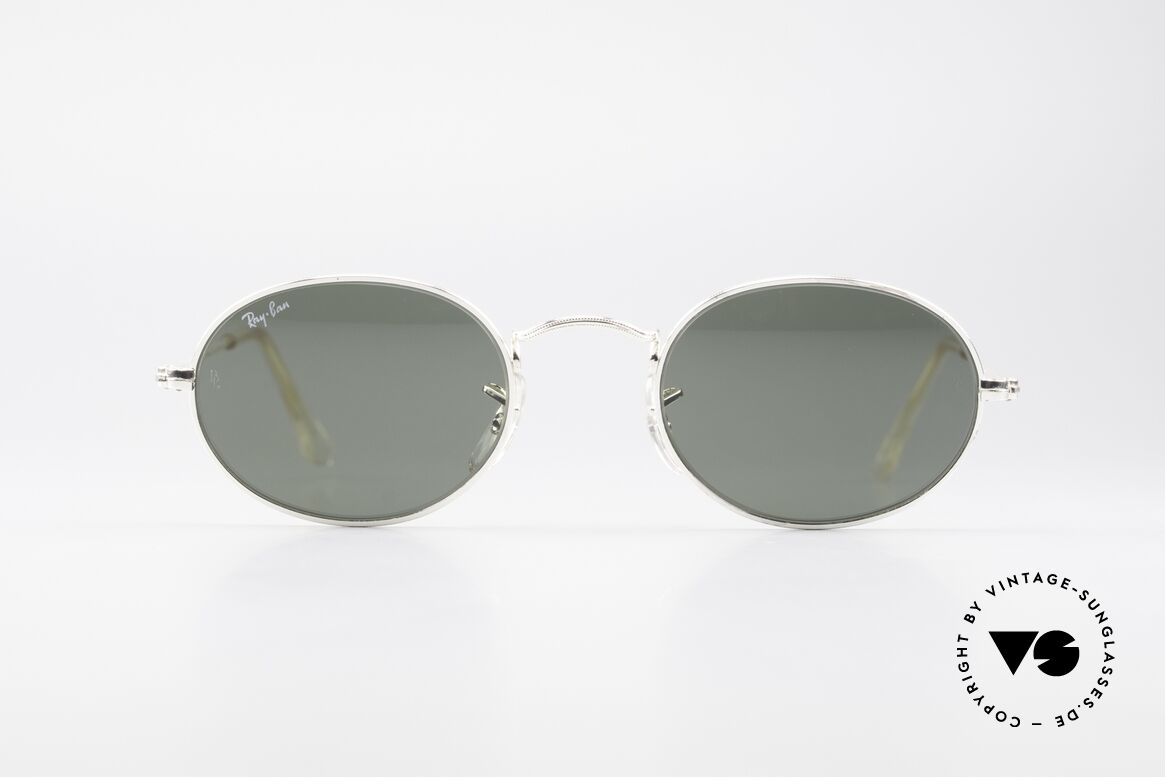 Ray Ban Classic Style I Ovale B&L USA Sonnenbrille, ovale USA Sonnenbrille mit G15 Mineral-Gläsern, Passend für Herren und Damen