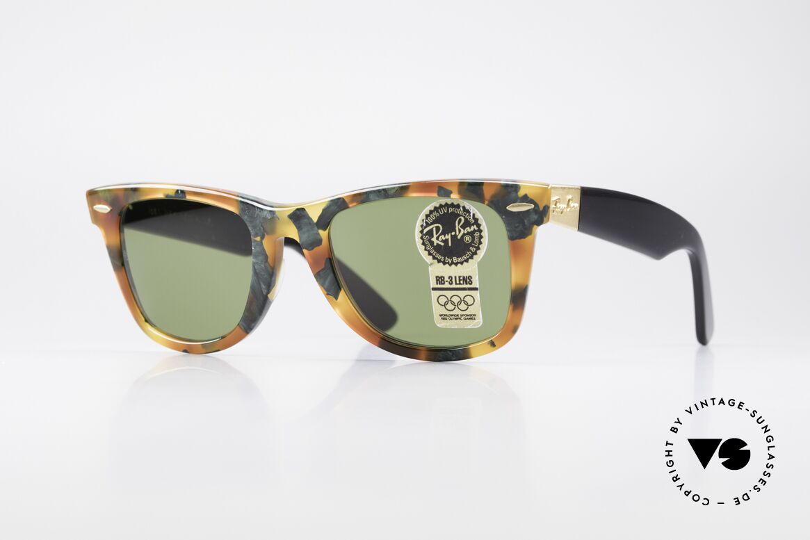 Ray Ban Wayfarer I Limited Deluxe Edition USA, Wayfarer USA: der Sonnenbrillenklassiker von B&L, Passend für Herren und Damen