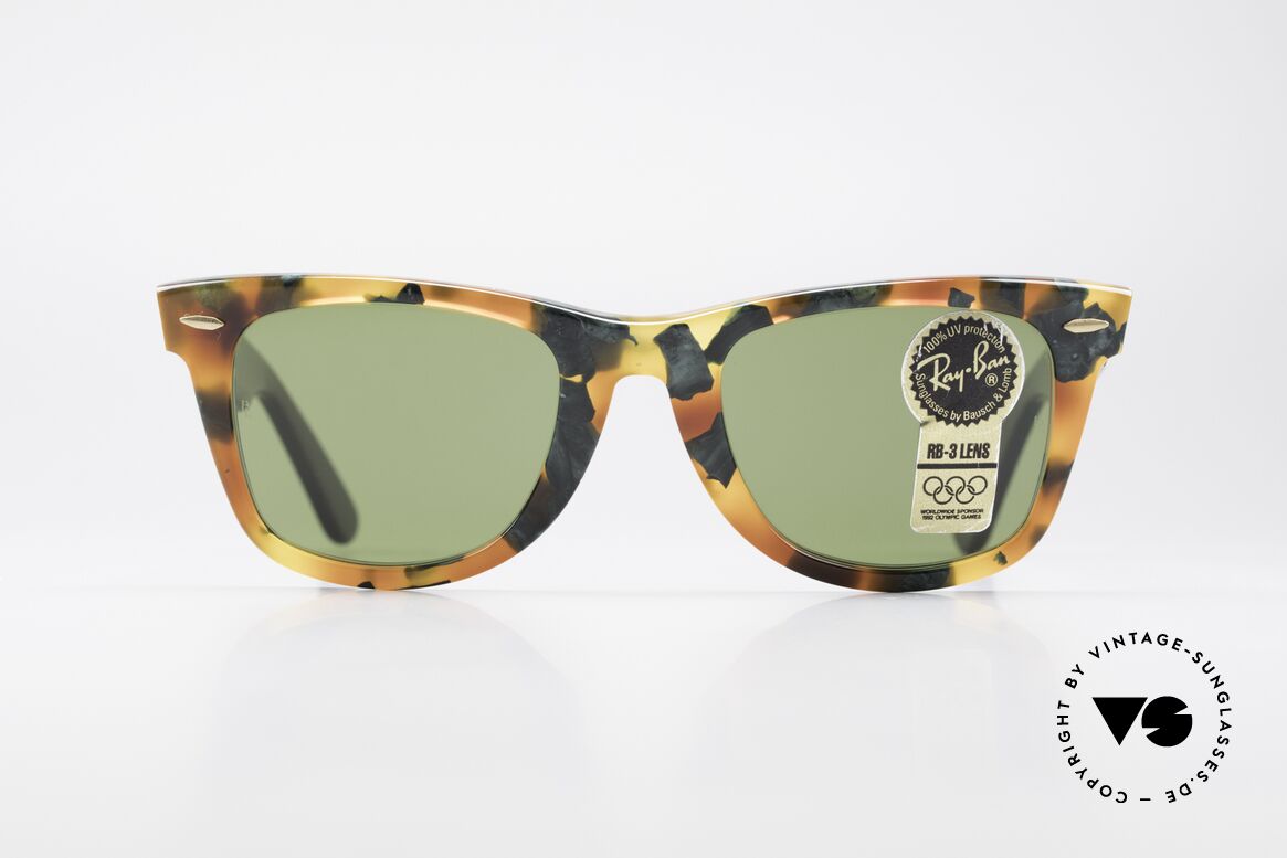 Ray Ban Wayfarer I Limited Deluxe Edition USA, in den 80ern getragen v. Don Johnson in 'Miami Vice', Passend für Herren und Damen