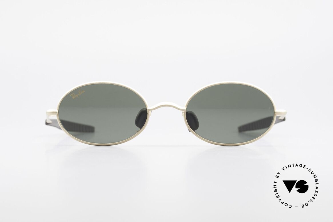 Ray Ban Orbs 6 Base Oval Ovale B&L USA Sport Brille, futuristische Sportbrille von Ray Ban; perfekter Sitz, Passend für Herren