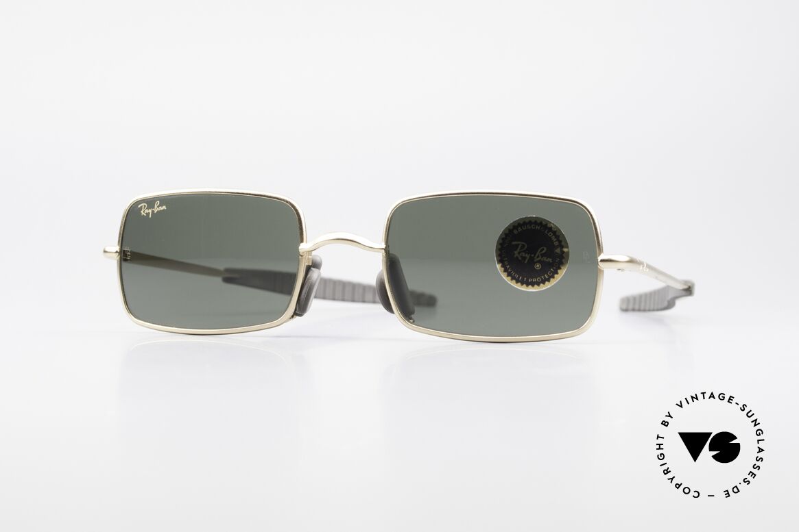 Ray Ban Orbs 6 Base Square Eckige B&L USA Sport Brille, futuristische Sportbrille von Ray Ban; perfekter Sitz, Passend für Herren