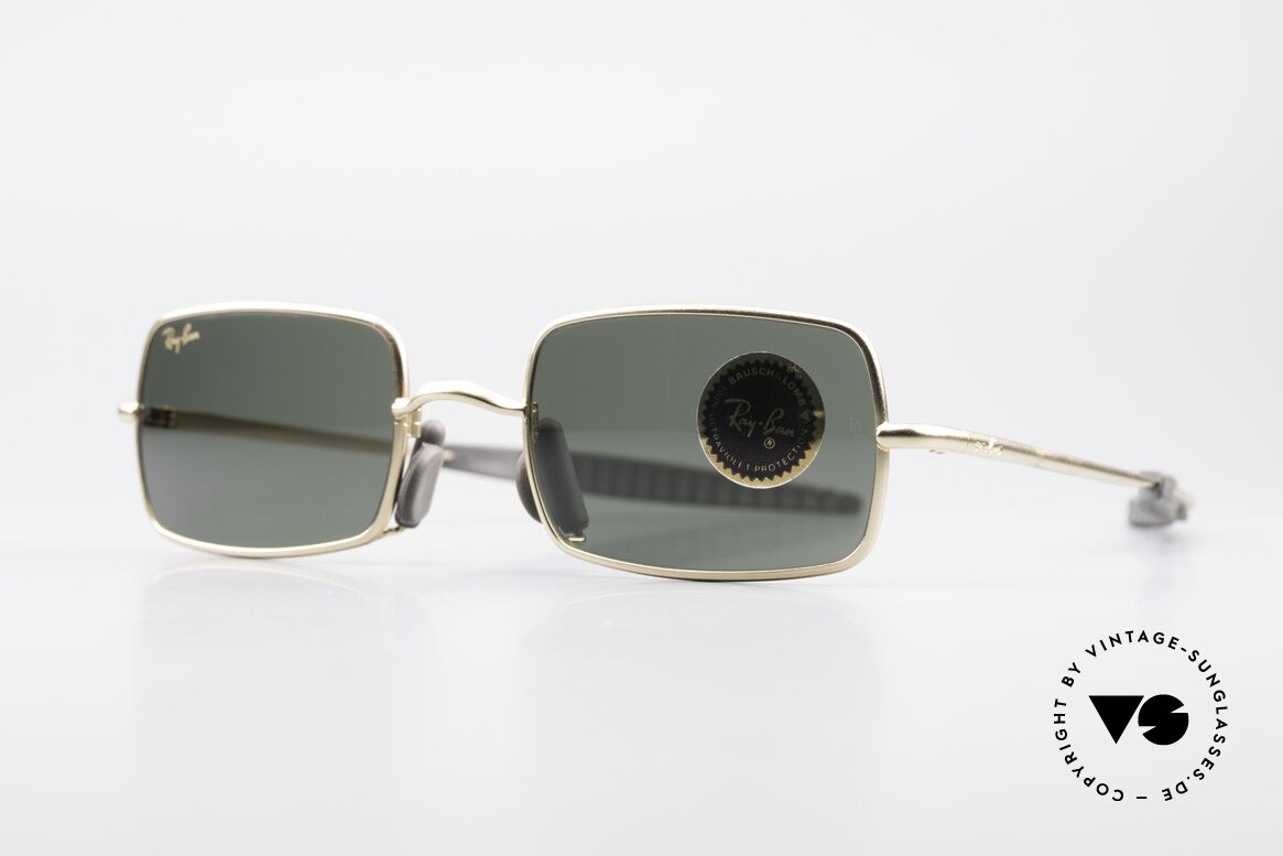 Ray Ban Orbs 6 Base Square Eckige B&L USA Sport Brille, eines der letzten Ray Ban Modelle von Bausch&Lomb, Passend für Herren