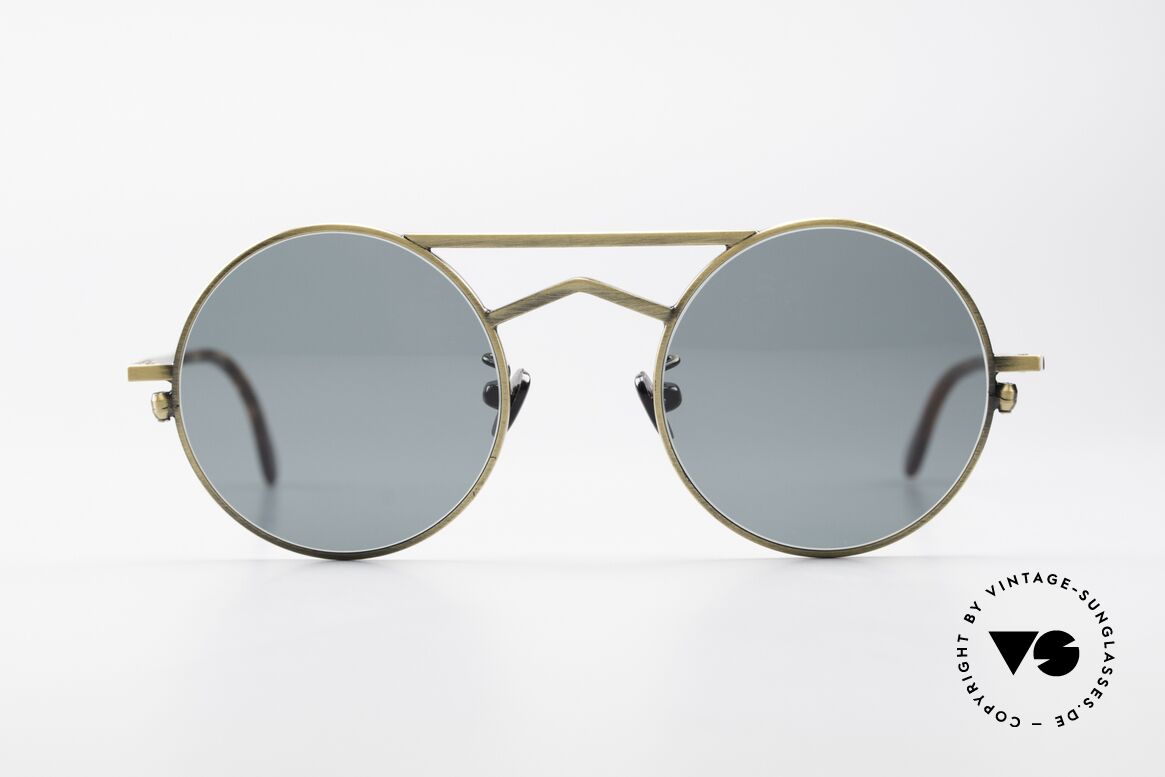 Gianni Versace 540 Kleine Runde Designer Brille, schmale und runde vintage Versace Sonnenbrille, Passend für Herren und Damen
