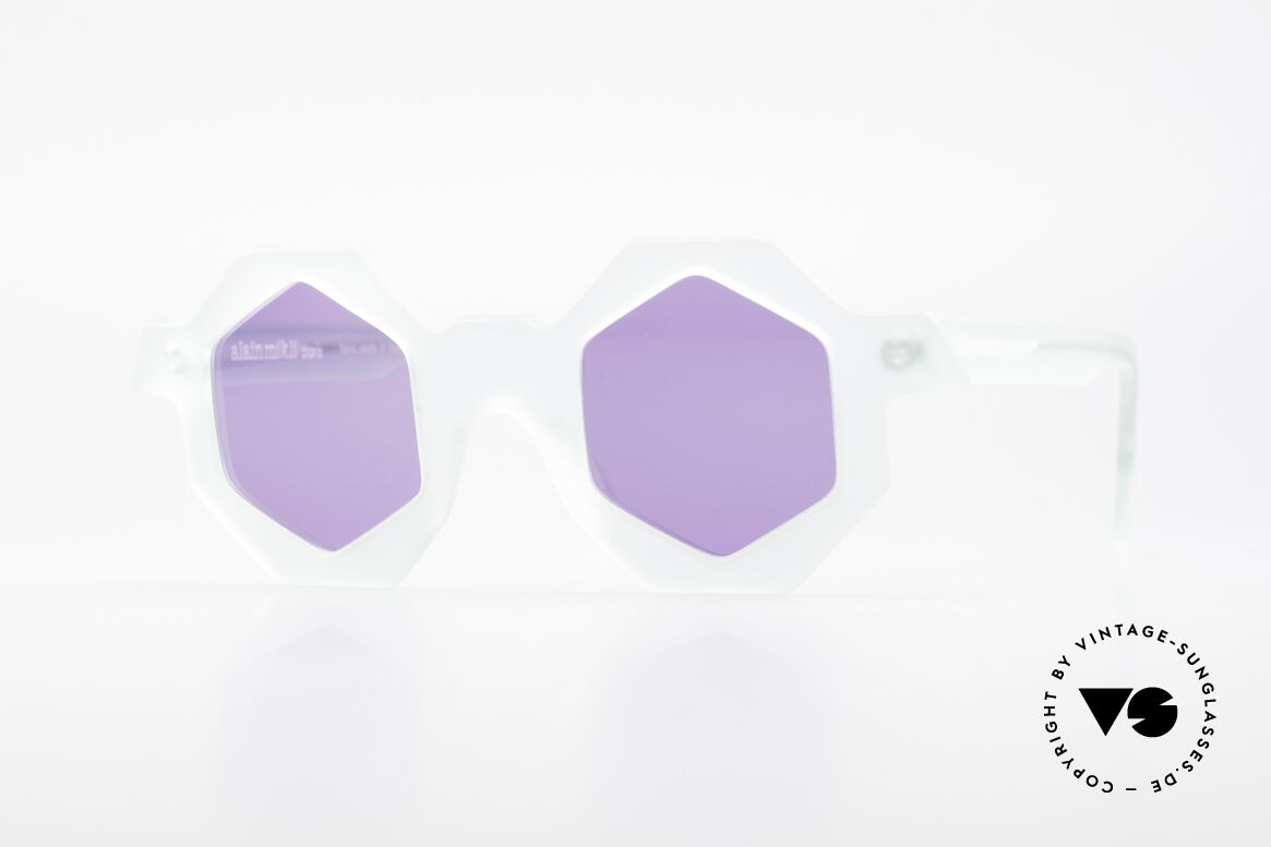 Alain Mikli 0157 / 932 Sechseckige Sonnenbrille 80er, vintage Designer-Sonnenbrille von Alain MIKLI, Passend für Damen
