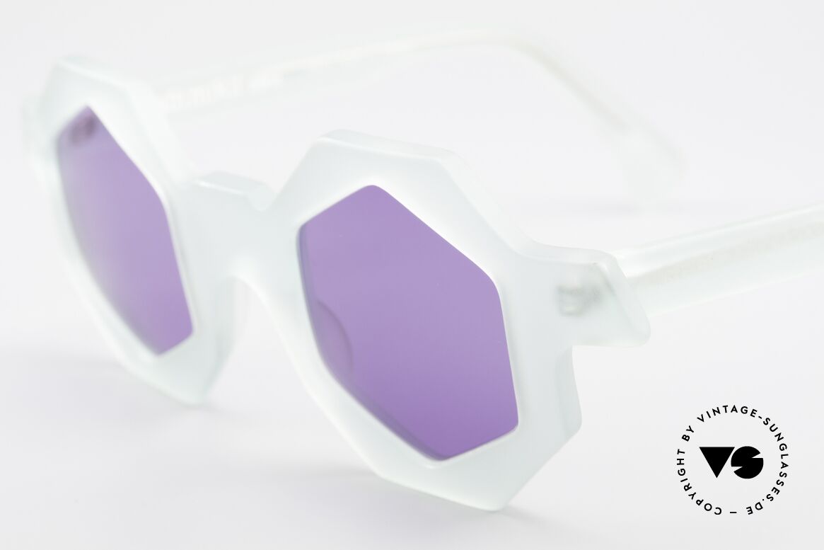 Alain Mikli 0157 / 932 Sechseckige Sonnenbrille 80er, Sammlerstück (gehört eigentlich in ein Museum), Passend für Damen