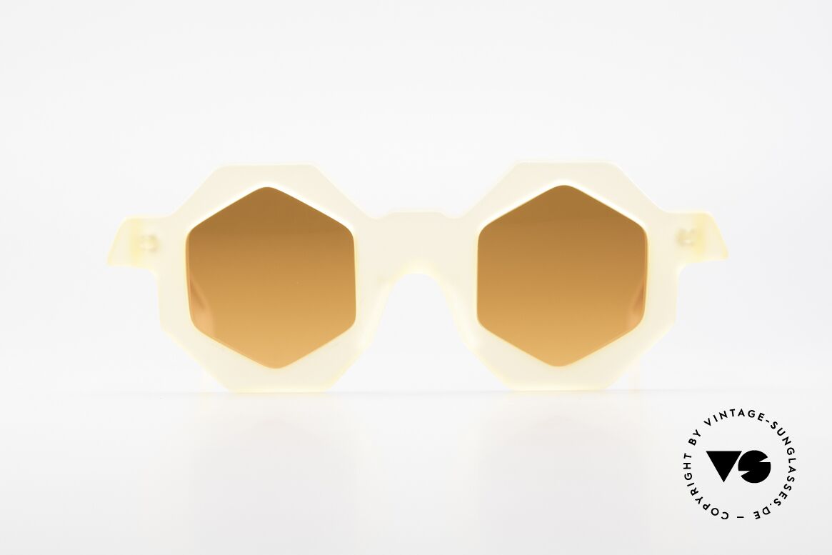 Alain Mikli 0157 / 940 Sechseckige Sonnenbrille 1989, vintage Designer-Sonnenbrille von Alain MIKLI, Passend für Damen