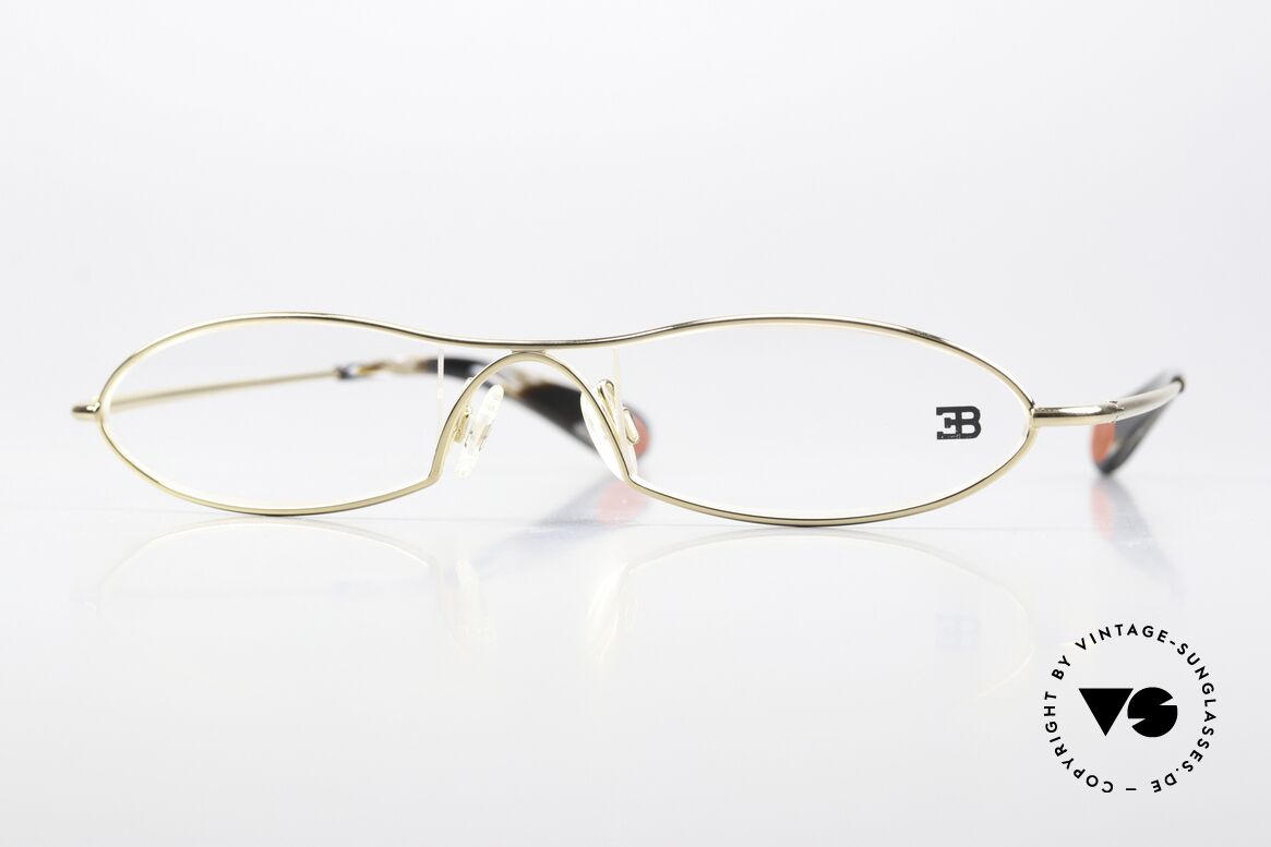 Bugatti 341 Odotype Designer Vintage Lesebrille, ORIGINAL high-tech Bugatti Brillenfasssung, Passend für Herren