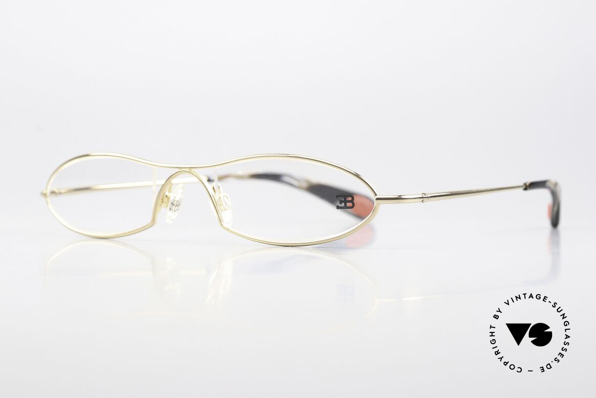 Bugatti 341 Odotype Designer Vintage Lesebrille, ergonomischer Rahmen mit Federscharnieren, Passend für Herren