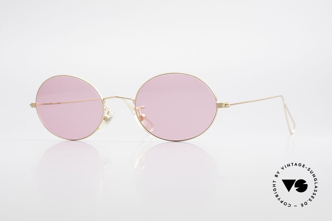 Cutler And Gross 0305 Ovale Sonnenbrille Vintage, Cutler & Gross London Designerbrille der späten 90er, Passend für Herren und Damen