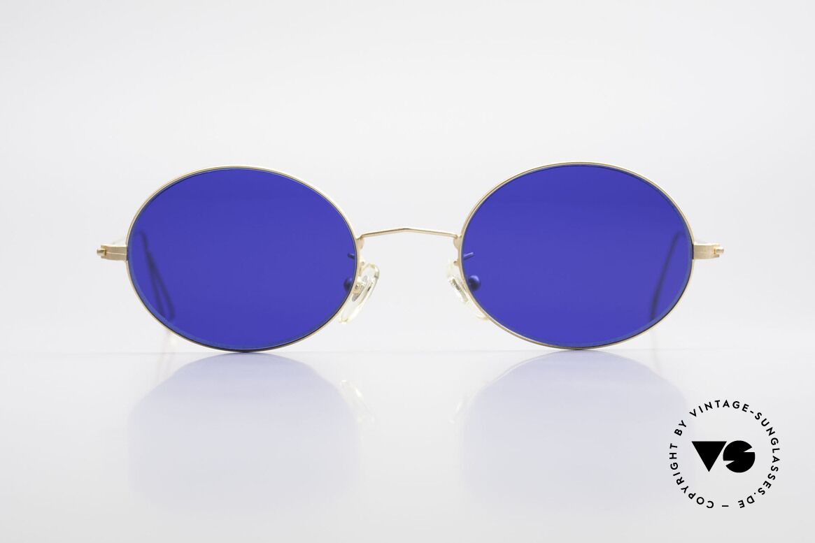 Cutler And Gross 0305 Vintage Sonnenbrille Oval, Cutler & Gross London Designerbrille der späten 90er, Passend für Herren und Damen