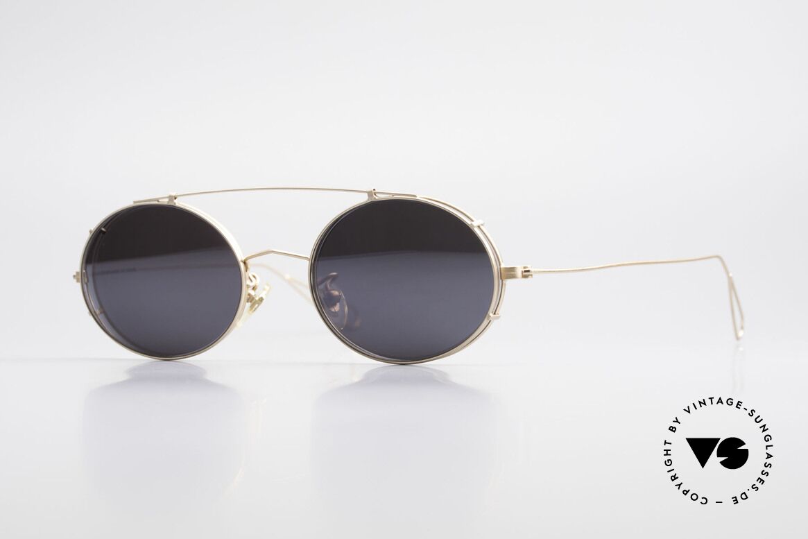 Cutler And Gross 0305 Sonnenbrille mit Sonnenclip, Cutler & Gross London Designerbrille der späten 90er, Passend für Herren und Damen