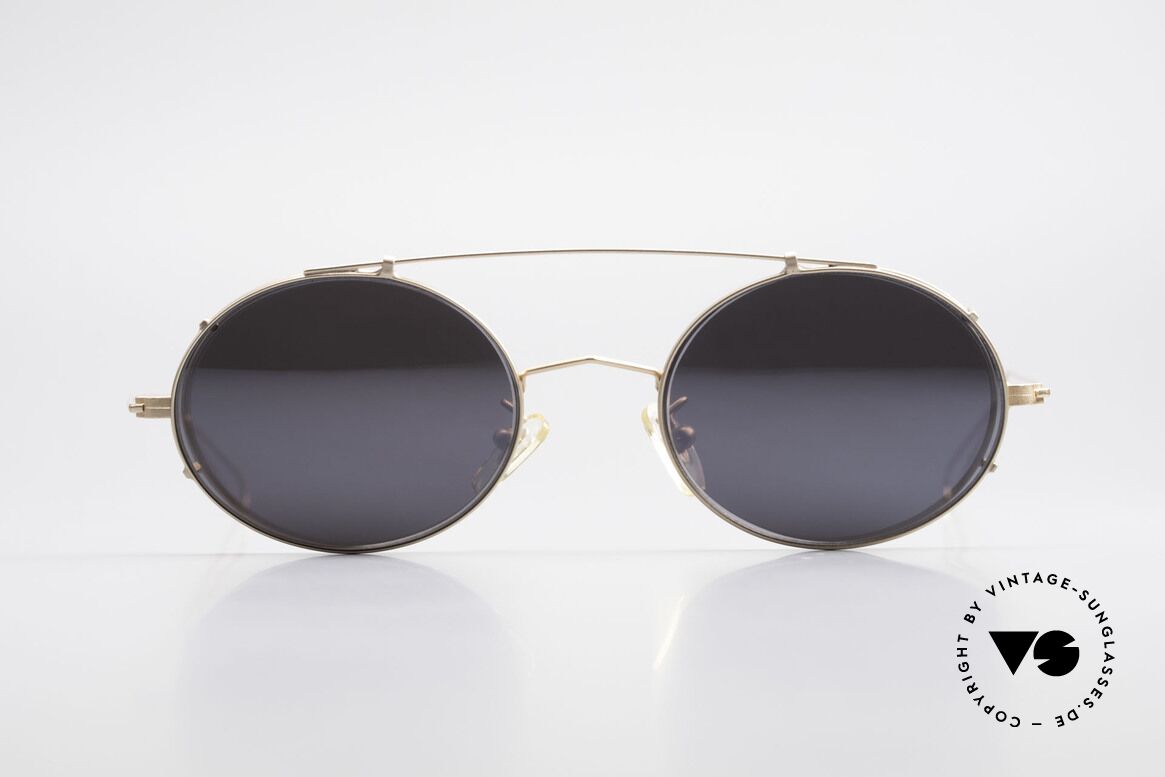 Cutler And Gross 0305 Sonnenbrille mit Sonnenclip, klassisch, zeitlose Understatement Luxus-Sonnenbrille, Passend für Herren und Damen