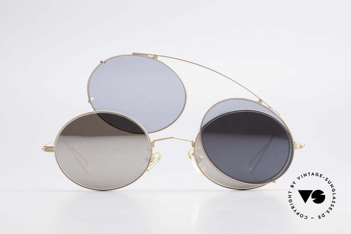 Cutler And Gross 0305 Sonnenbrille mit Sonnenclip, Größe: medium, Passend für Herren und Damen