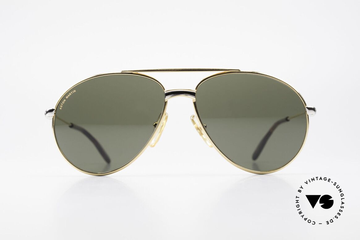 Aston Martin AM02 Aviator Brille James Bond Style, edle Aston Martin vintage Luxus-DesignerSonnenbrille, Passend für Herren