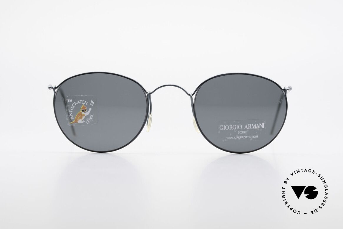 Giorgio Armani 3006 Panto Stil Vintage Drahtbrille, Giorgio Armani Sonnenbrille, Mod. 3006-S, Col. T-107, Passend für Herren