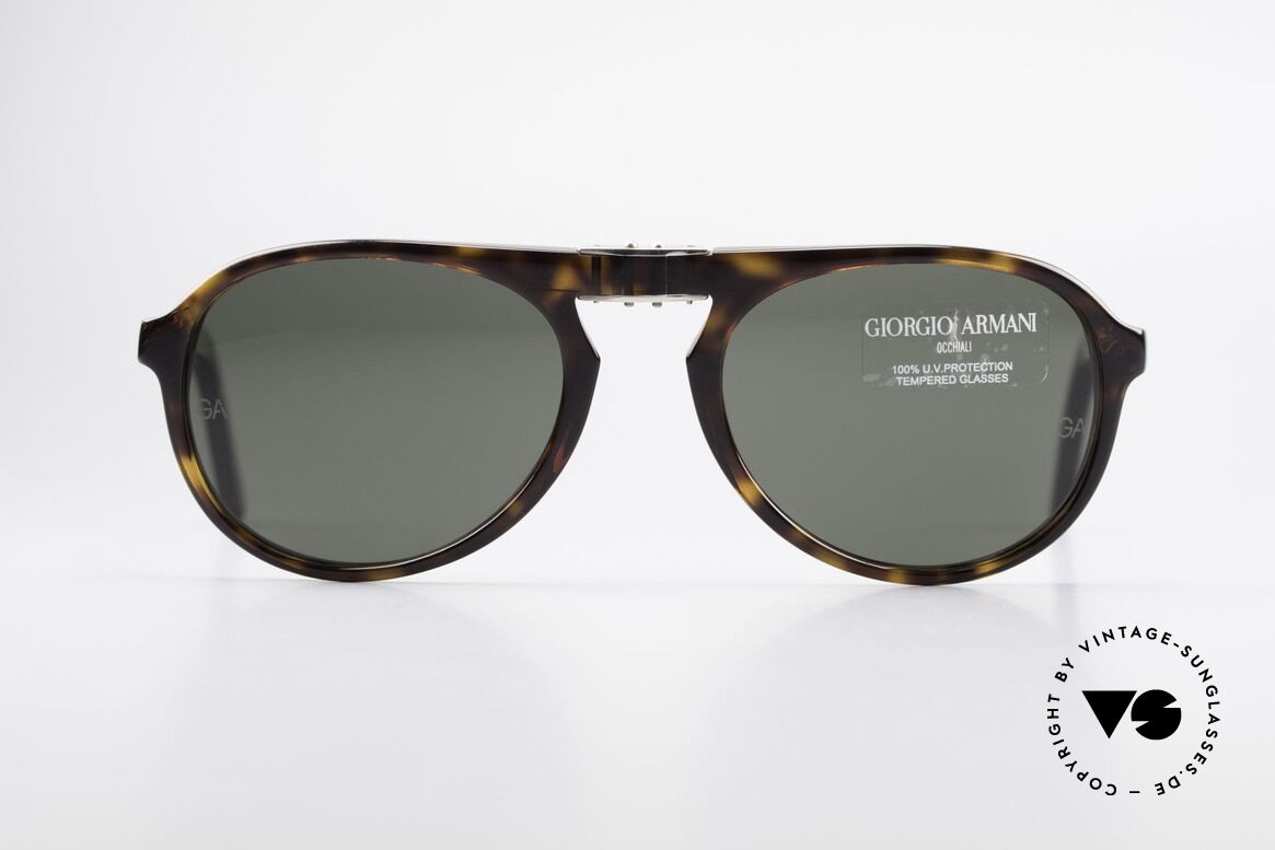 Giorgio Armani 2522 Faltbare Aviator Sonnenbrille, praktisches Faltmodell in absoluter TOP-Qualität, Passend für Herren und Damen