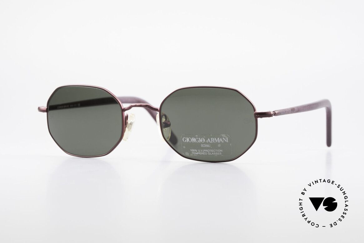 Giorgio Armani 664 Achteckige Vintage Brille 90er, vintage Brille vom Modedesigner Giorgio ARMANI, Passend für Herren und Damen