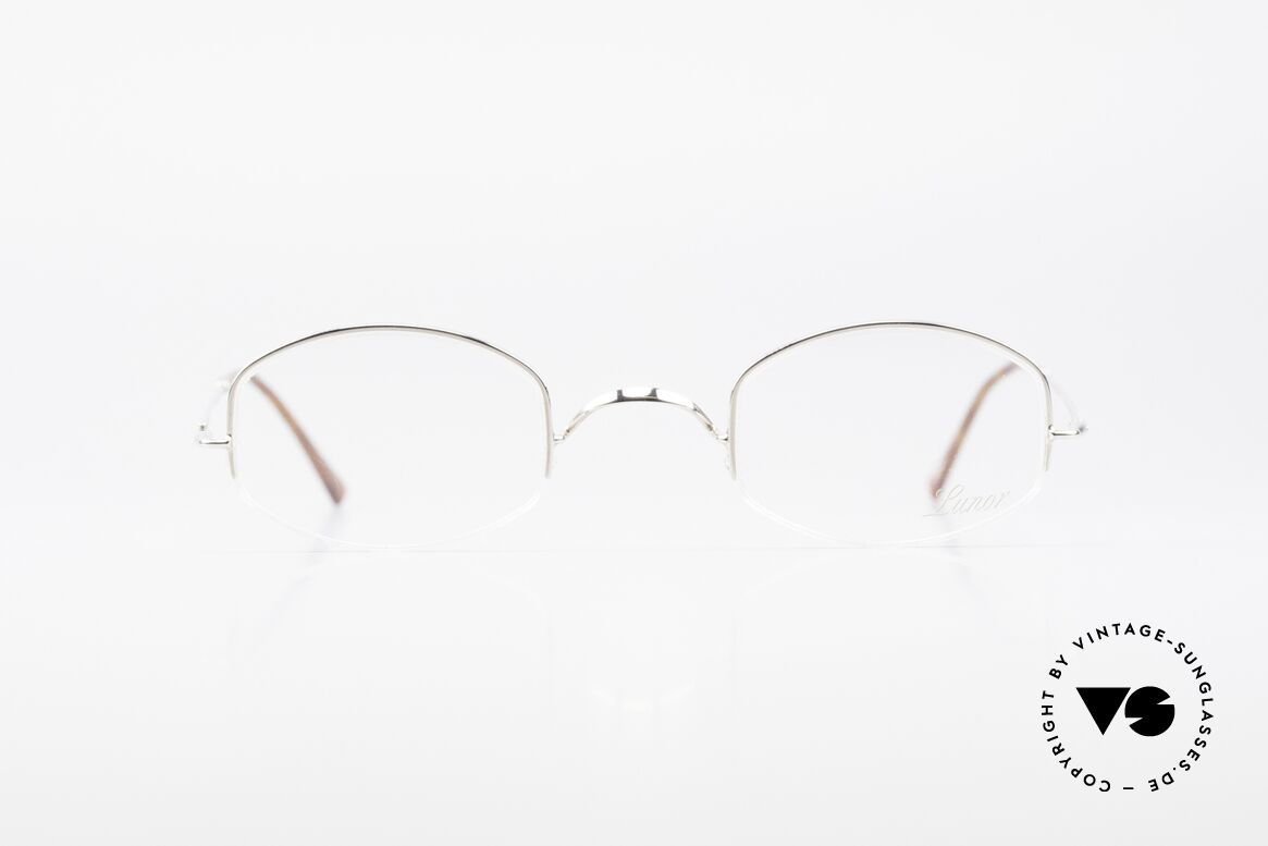 Lunor String Halb Randlose Vintage Brille, deutsches Traditionsunternehmen; made in Germany, Passend für Herren und Damen