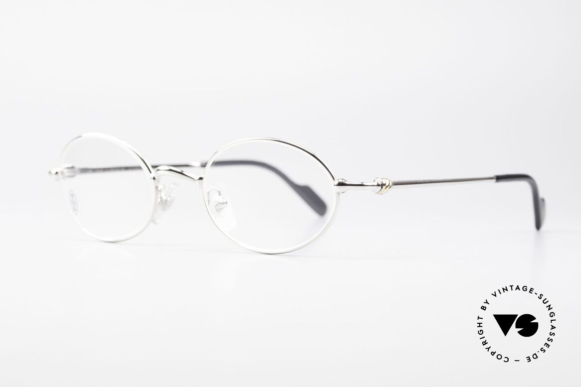 Cartier Filao - M Ovale Luxus Brille Platin, teure Platin-Edition: Fassung mit Platin-Legierung, Passend für Herren und Damen