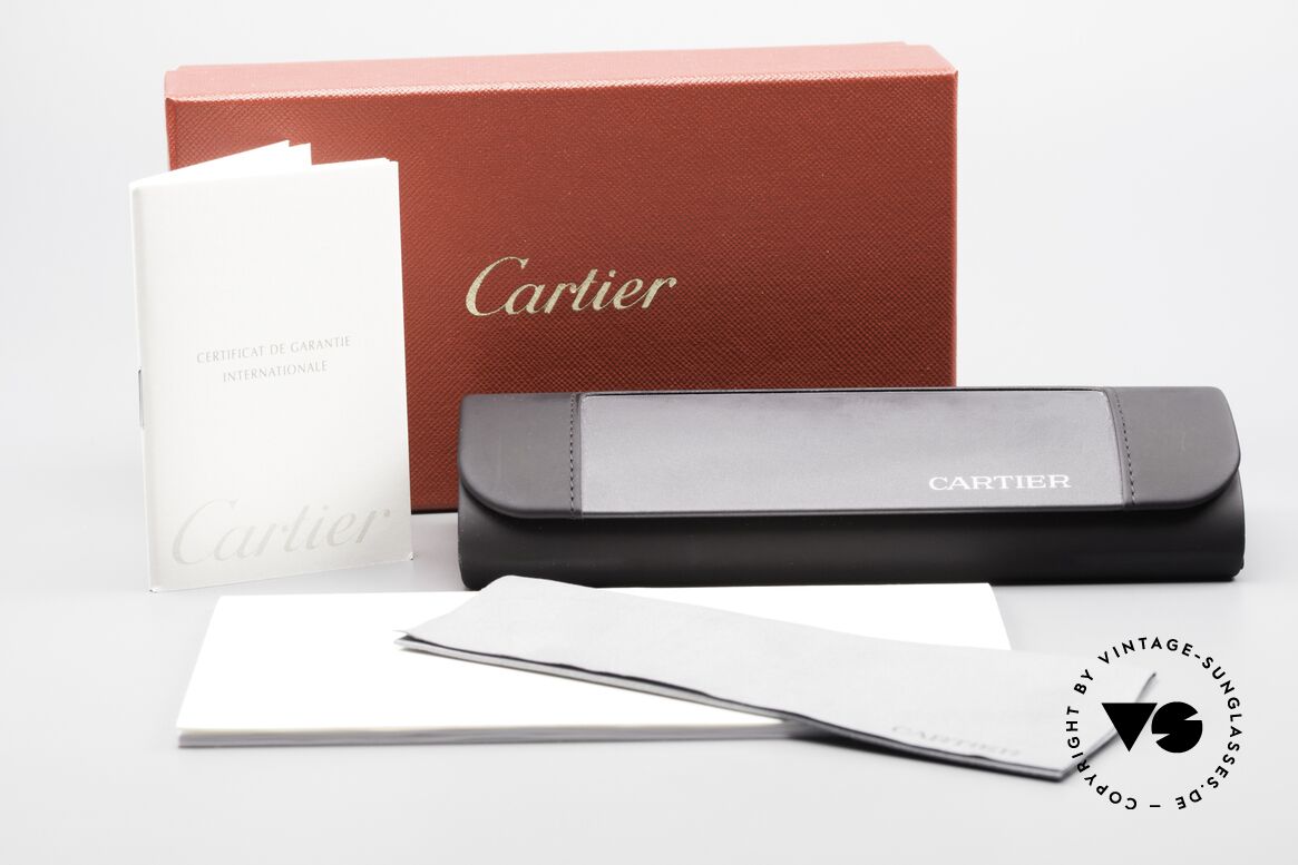 Cartier Demi Lune 2000 - M Ovale Luxus Lesebrille Platin, Größe: small, Passend für Herren und Damen