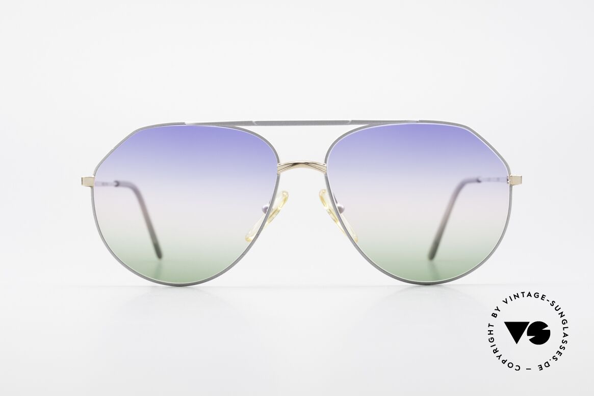 Casanova 6052 Titanium Aviator Sonnenbrille, ultra rare CASANOVA Aviator Sonnenbrille der 1980er, Passend für Herren und Damen
