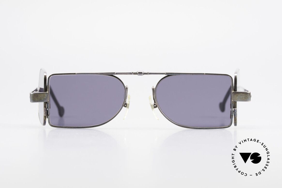 L.A. Eyeworks FONTANA 401 Seitenblenden Steampunk Brille, L.A. Eyeworks = unkonventionelle & lebhafte Designs, Passend für Herren und Damen