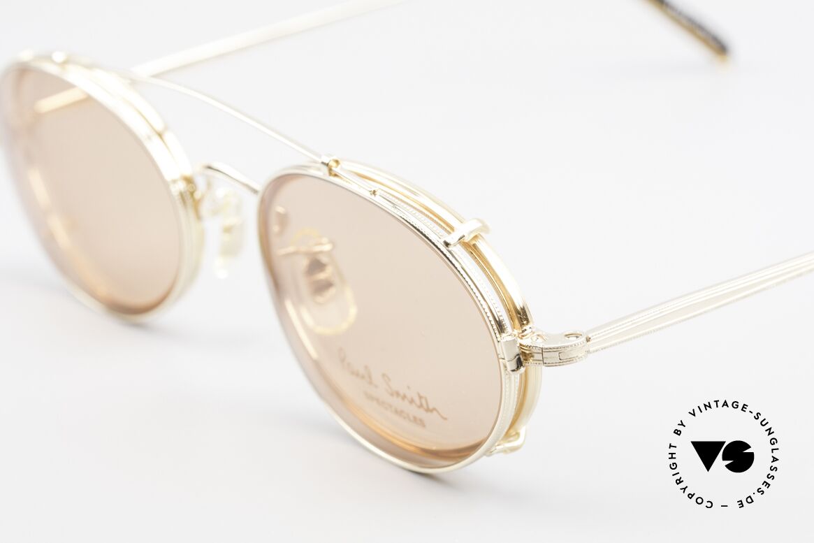 Paul Smith PSR108 Ovale Vintage Brille Mit Clip, zeitloses Design und absolut erstklassige Verarbeitung, Passend für Herren und Damen