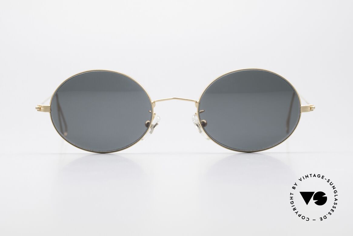 Cutler And Gross 0305 Ovale Vintage Sonnenbrille, Cutler & Gross London Designerbrille der späten 90er, Passend für Herren und Damen