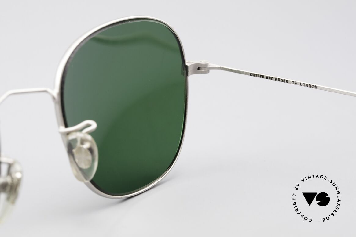Cutler And Gross 0307 Klassische 90er Vintage Brille, ungetragen; Modell ist auch beliebig optisch verglasbar, Passend für Herren und Damen
