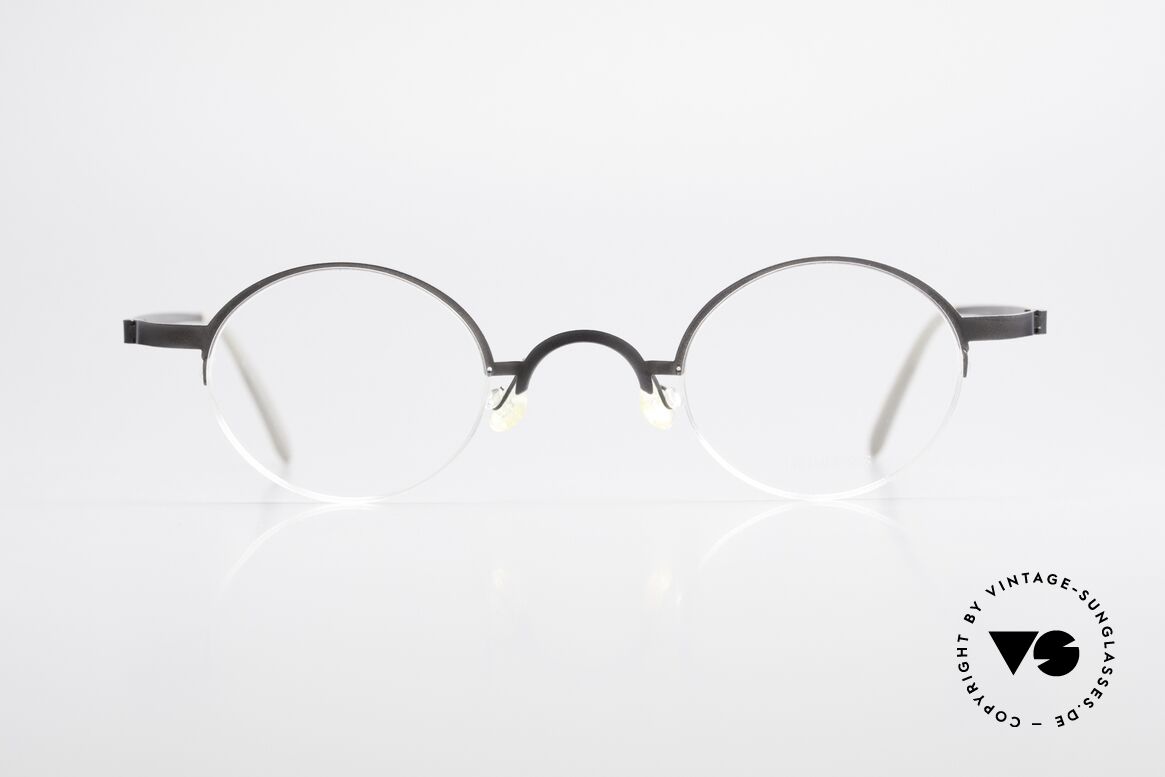 Lindberg 7005 Strip Titan Runde Titanium Brille Unisex, LINDBERG Strip Titanium Fassung in Größe 41-20, 140, Passend für Herren und Damen